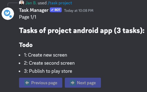 Image of new task id