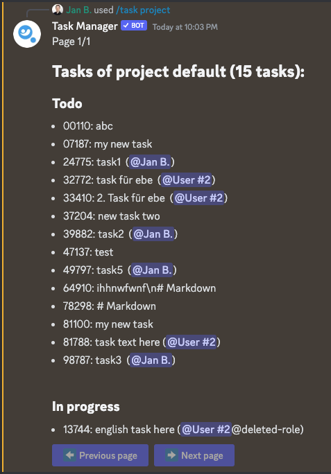 Image of old task id