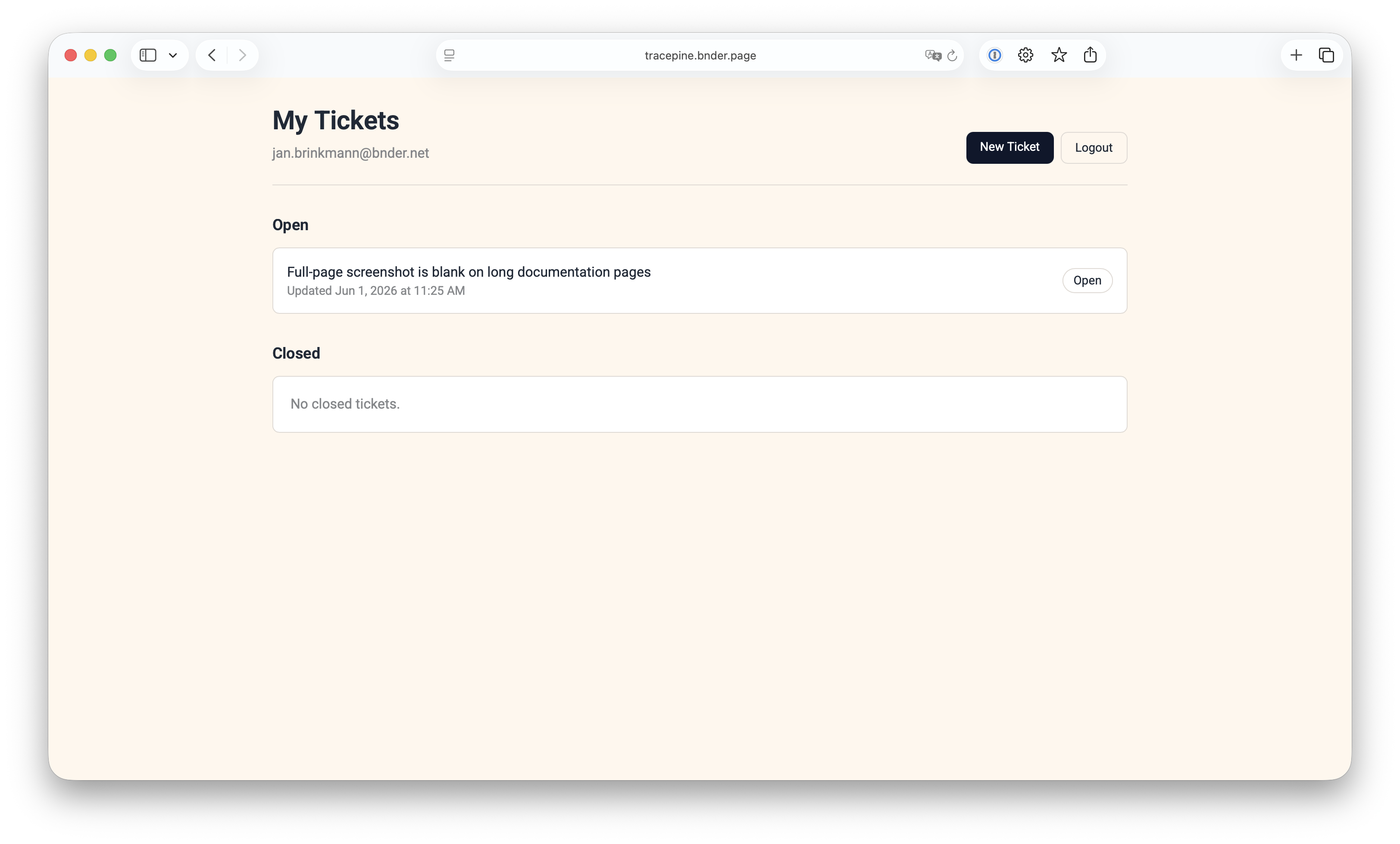 Sistema de tickets nas suas Pages públicas