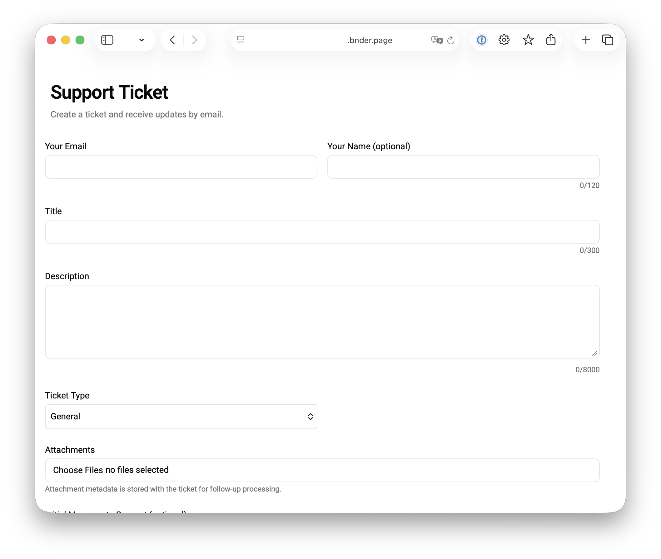 Public ticket portal